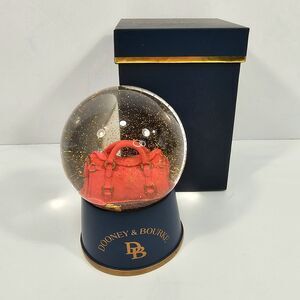 Dooney & Bourke 2017 Holiday Collector Snow Globe Persimmon Satchel